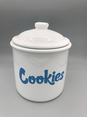 Cookies  Ceramic Cookie Jar White