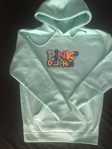 Pink Dolphin Holiday Script Hoodie