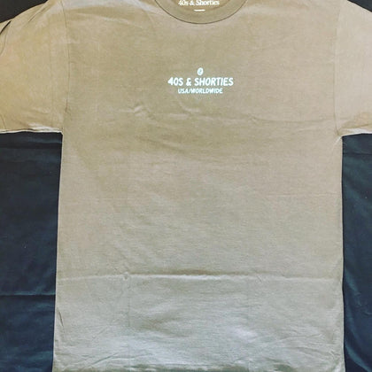 40's & Shorties Toon Text logo tee olive
